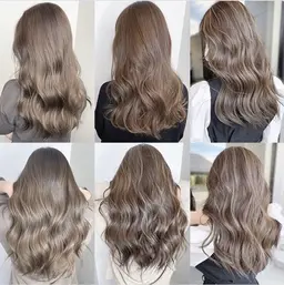 撮影用モデルコテ巻きパーマ