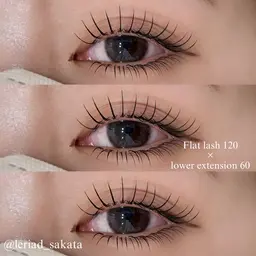 《ご新規様限定クーポン》1人1回のみ🉐【オフ込み】フラットラッシュ140本+下まつ毛エクステ40本🍒