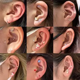 耳つぼジュエリー👂✨付け放題💎金属アレルギー対応粒あり◎
