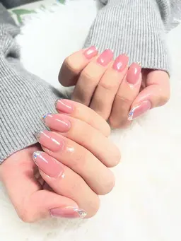 「人気No.2」🧡フレンチジェル（透明なベース、オフ込み）