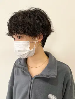 【黒髪戻し】カット＋パーマ＋パーマトナー【パーマで茶色くなった髪の毛に】