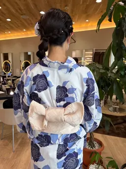 浴衣着付け＋ヘアセット(どちらかのみも🙆‍♀️)