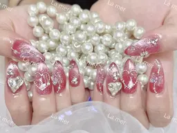 🌸ゴージャス持ち込みデザイン10本💕パーツゴテゴテok💕時間内パーツ、ストーン、パール、シールやり放題✨