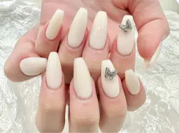 【チップ長さ出し】ワンカラーネイル🌼ソフトジェルオフ込み