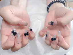 Jr.ネイリスト✨長さ出し10本✨シンプル持ち込みデザイン(オフ込み)