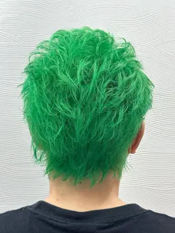 メンズカット+ダブルカラー+トリートメント+眉カット