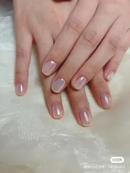 ハンド🦋 ハンドジェルネイル🦋ミラーネイルオーロラネイル　【ウォーターケア込み】