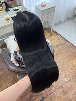 前髪カット+リセットカラー+トリートメント