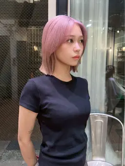 【minimo限定】レディース小顔カット＋美容液&ケアブリーチカラー❤️‍🔥