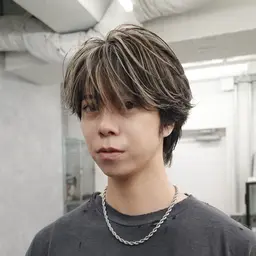 【5名様限定メニュー】 メンズコントラストハイライト⚡️ ¥19800→¥4400メンズカット+ハイライト