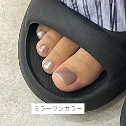 【FOOT】親指2本アート+ワンカラー🌙🌿追加料金なしでマグネット/ミラーあります✨🌼