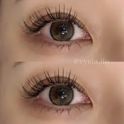 【ミニモ当日限定💗】フラットラッシュ100本までつけ放題🌟ブラウンカラー変更無料◎