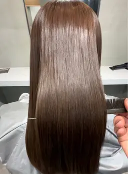 透明感カラー+髪質改善トリートメント