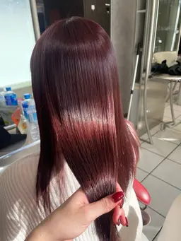 【人気No.1】🎀艶カラー🎀➕マイクロバブル2stepトリートメント🫧