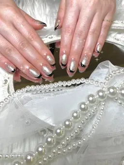 オフなしフレンチネイル（カラーベース）