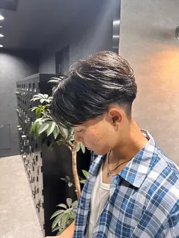 🔥メンズカット＋ニュアンスパーマ🔥ワンカールで動きの出やすい髪に🔥　ミニモ学割/韓国