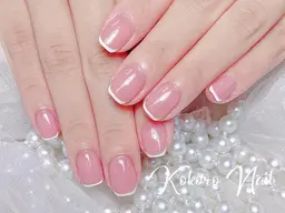 オフなしカラグラ/フレンチ(ジェルオフあり+500円)(パラジェルあり)