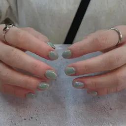 クリアベースミラーネイル💅★* (オフありオフなしはコメントへ🍐）
