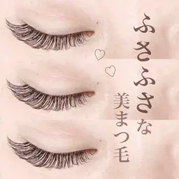 【経験豊富♡スタッフ施術】フラットラッシュ140本​〜​160本💎オフ込み🤍🎀