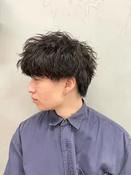 【mizuki指名当日予約3名様限定！🉐】メンズカット×パーマ⚜️(パーマ種類選べます◎)