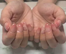 グラデーションネイル（ベースカラーはクリアになります）