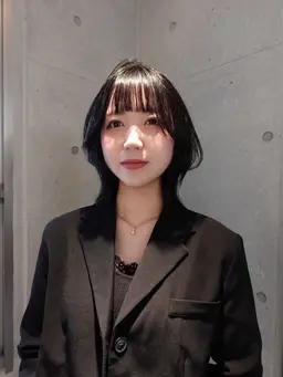 前髪うる艶縮毛矯正(ケア付き)+前髪カット+トリートメント🪽✨