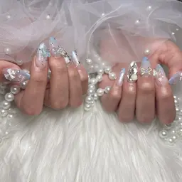 本日限定🎀 【HANDオフ無し】チップ長さだし10本+90分パーツつけ放題ワンカラーorラメグラデーション