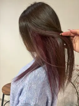 🪄︎︎◝✩+インナーカラー（両サイドのインナー）