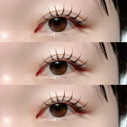 【高持続💫/LED】フラットラッシュ120本(束感仕上げ)¥6500→¥6000