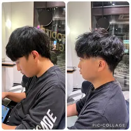 【メンズ限定】カット×パーマ×マイクロバブル🫧