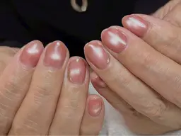 \オフィスでもOK/マグネットネイル💙✨️【オフ無し/パラジェルベース】