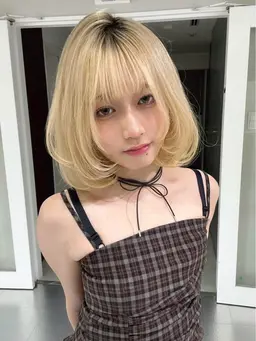 《🫧韓国風ハイトーン🫧》【10月限定】ケアブリーチ＋カラー¥19800→¥15400