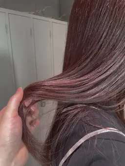 【ブリーチなし】ダメージレス☑️ダブルカラーで透明感🩵+カット✂︎