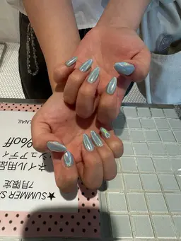 オフありミラーネイル（ユニコーンのみ）