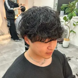 【💫定番人気💫】💇‍♂️メンズカット＋シャドウパーマ🌀＋炭酸シャンプー🫧
