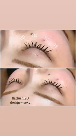 【21日限定モデル】フラットラッシュ120本👼オフありの方限定💖コーティング付きメニュー