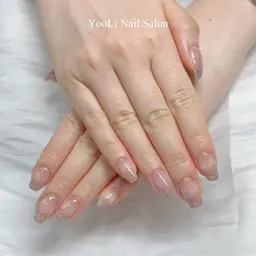 練習モデル💜ハンドワンカラー／ラメグラデーション  ¥5500 → 2660
