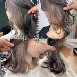 ⭐️ミニモ学割⭐️カット+1ブリーチイヤリングカラー+保湿トリートメント【ケアブリーチ使用】