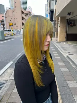 🦢 care bleach + 最高級 Aujua treatment 🦢design+￥3,000