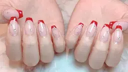 「チップ長さ出し10本」+フレンチ/カラグラデーション🎶ジェルオフ無料