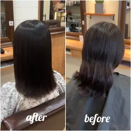 夏限定☔️ 縮毛矯正 + 髪質改善トリートメント + カット　ブリーチ毛なども対応可能です✨