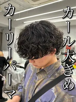 👑個性派人気No.1👑メンズカット＋プードルパーマ(カーリーパーマ🐶