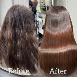 🦄アルカリ縮毛矯正🦄＋カット＋2step treatment＋超音波アイロン付