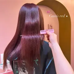 プレミアムケアカラー🍒💗 艶々ブランドcolor＋最上級ケアAujuaトリートメント付き🪄︎︎🪞