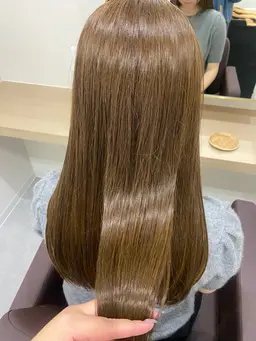 カット+attrait オリジナル🦎酸性ストレート+トリートメント