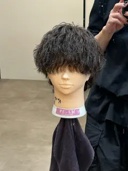メンズカット&波巻きパーマ
