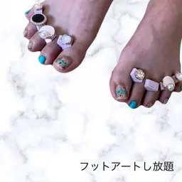 【オフなし限定/事前写真必須】フットネイル🦶   アートし放題