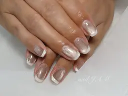 オフ込みフレンチネイル