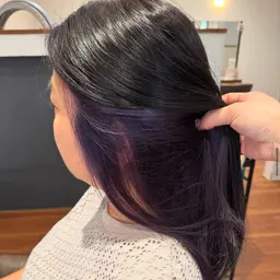 イヤリングカラー(ブリーチ)、インナーカラー(ブリーチ)➕オンカラー➕前処理トリートメント➕ナノバブルケア🫧‪