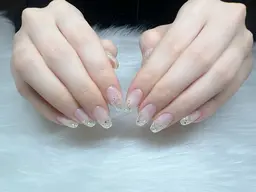 オフ込みワンカラー、ラメグラ💅🏼✨️